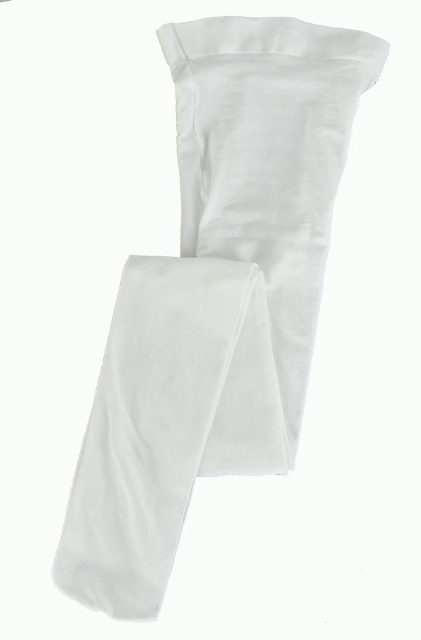White Microfiber tights
